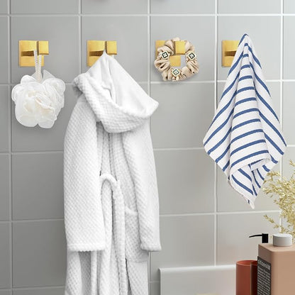 IBosins 4 Pack Towel Hooks Hand Towel Holder - Image 5
