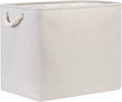 Bidtakay Fabric Beige Baskets Extra Large Organization Baskets - Image 9