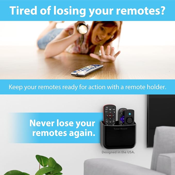 TotalMount Hole-Free Remote Holders – Eliminate Need to Drill Holes in Your Wall - Image 2