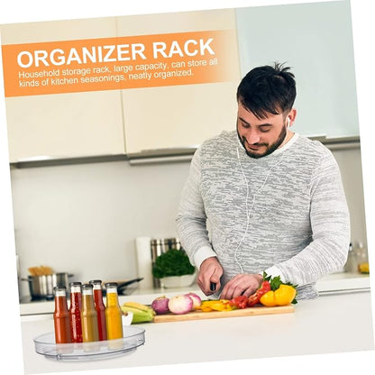 STOBAZA Rotating Storage Rack for Kitchen Seasonings and Cosmetics – Round - Image 2