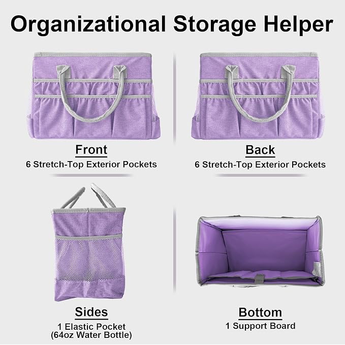 Cupohus Water-Resistant Art Organizer Tote Bag - Image 4
