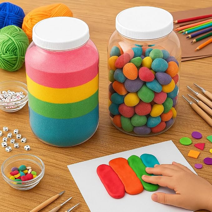 kitchentoolz 1 Gallon Large Plastic Mason Jar - Image 4