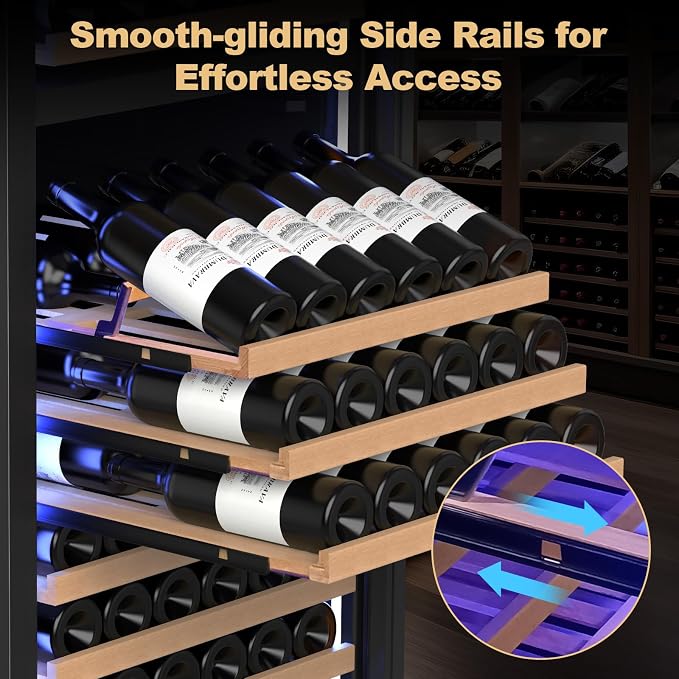 24 Inch Dual Zone Wine Cooler Refrigerator, Large Capacity - Image 8