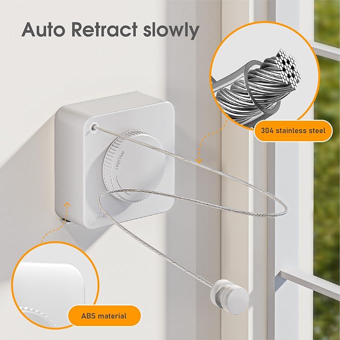 Retractable Heavy Duty Clothesline - Image 4