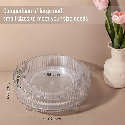 Anyoifax 360 Rotating Makeup Organizer Perfume Tray Skincare Holder Spinning - Image 3