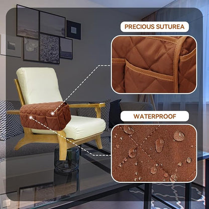 MEHIDFY Armchair Caddy, Waterproof Sofa Armrest Organizer, Non Slip Recliner - Image 6