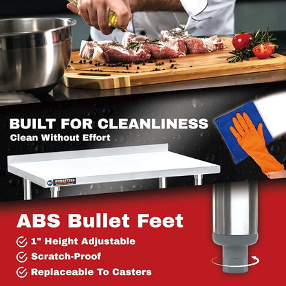 DuraSteel NSF Commercial Kitchen Table - Image 4