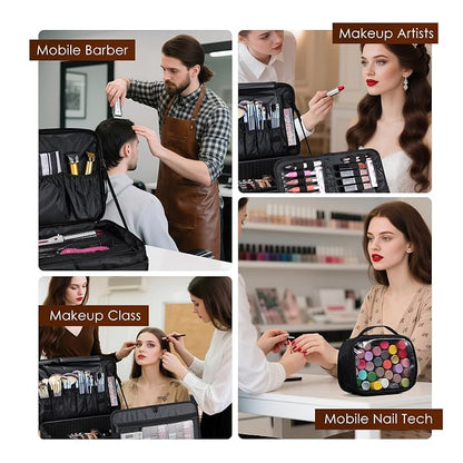 Adazzo Extra Large Makeup Case 8.5” Deep Professional Cosmetic Organizer Box - Image 6