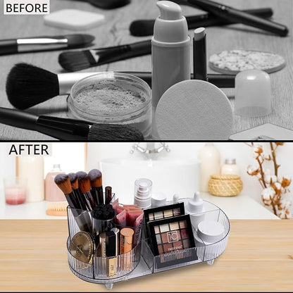 Cosmetic Makeup Storage Organizer, Countertop Makeup Perfume, Rotating Makeup - Image 4