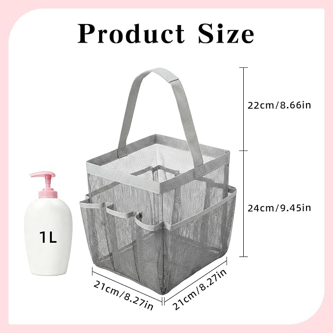 Mesh Shower Caddy, Portable Shower Caddy Bag - Image 2