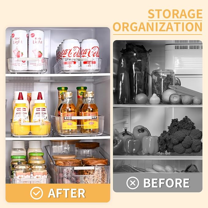 Refrigerator Organizers and Storage Roll Out Storage Bins Fridge Organizer - Image 7