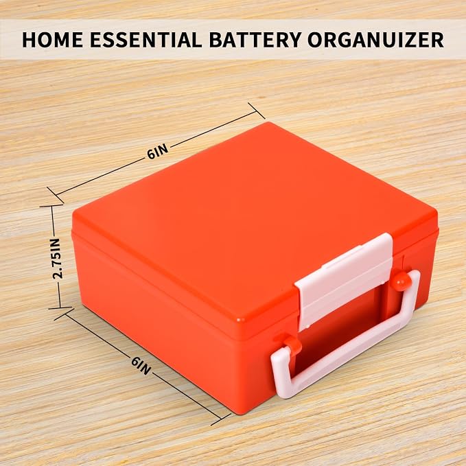 FULLCASE Battery Storage Organizer Holder Holds 72 AA AAA Batteries, Box Cases - Image 6