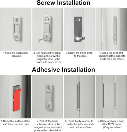 Cabinet Magnetic Catch Jiayi 4 Pack Ultra Thin Cabinet Door Magnetic Catch - Image 5
