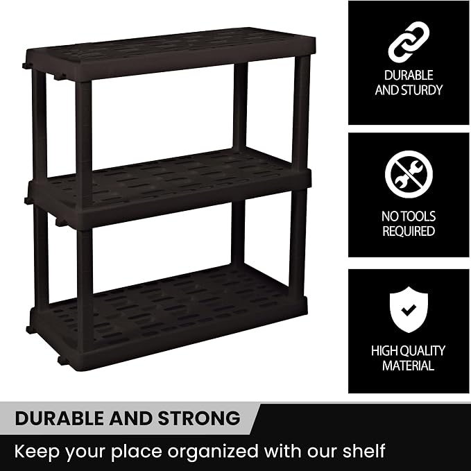 Oskar Heavy Duty Plastic Storage Shelves- - Image 7