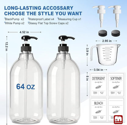 GMISUN Laundry Detergent Dispenser, 2 Pack Liquid Laundry Soap Dispenser - Image 3