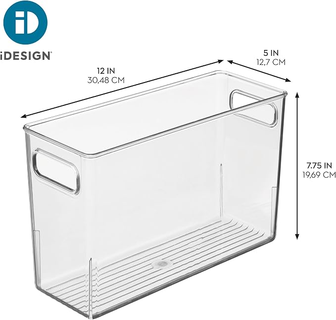 iDesign Tall Plastic Storage Bin - Image 4