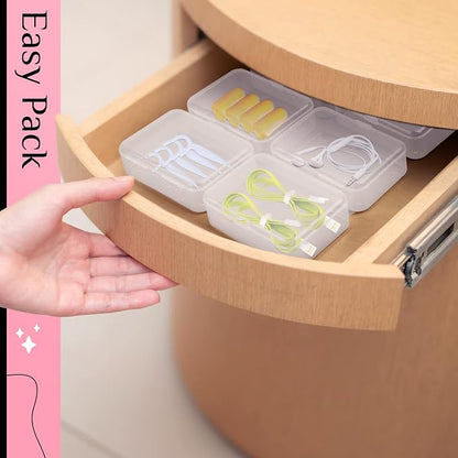 6 Packs Small Plastic Storage Containers, Bobby Pin Holder - Image 6