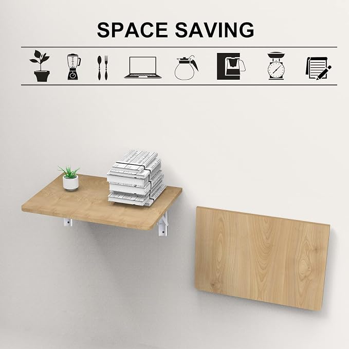 YUMORE Folding Shelf Brackets, 16 Inch Heavy Duty Collapsible Shelf Bracket - Image 6