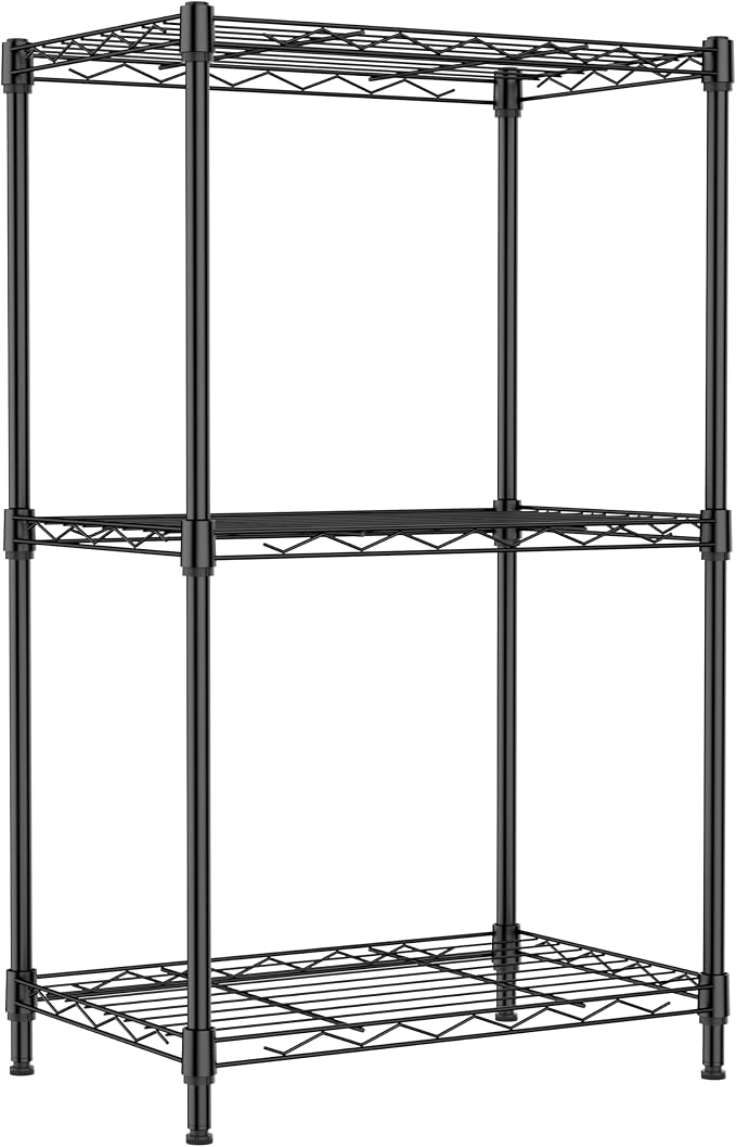 IZEUK 3 Tier Metal Wire Shelving Rack Storage Shelves - Image 9