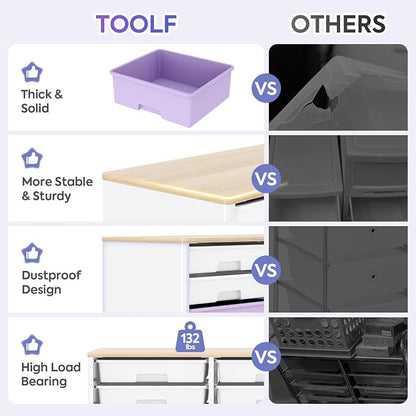 TOOLF 12 Drawers Storage Cabinet - Image 6