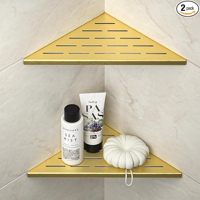 Corner Shower Shelf, 304 Stainless Steel Bathroom Shelf by Bernkot