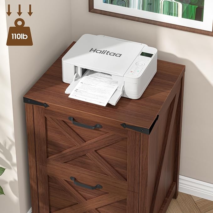 Halitaa Small Farmhouse File Cabinet - Image 5
