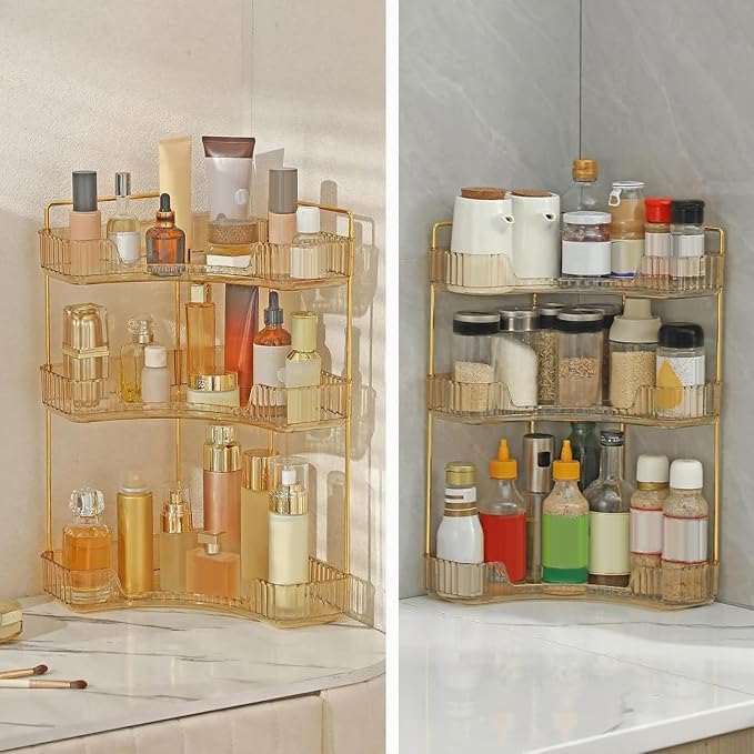 Corner Bathroom Countertop Organizer, Vanity Organizer Trays - Image 6
