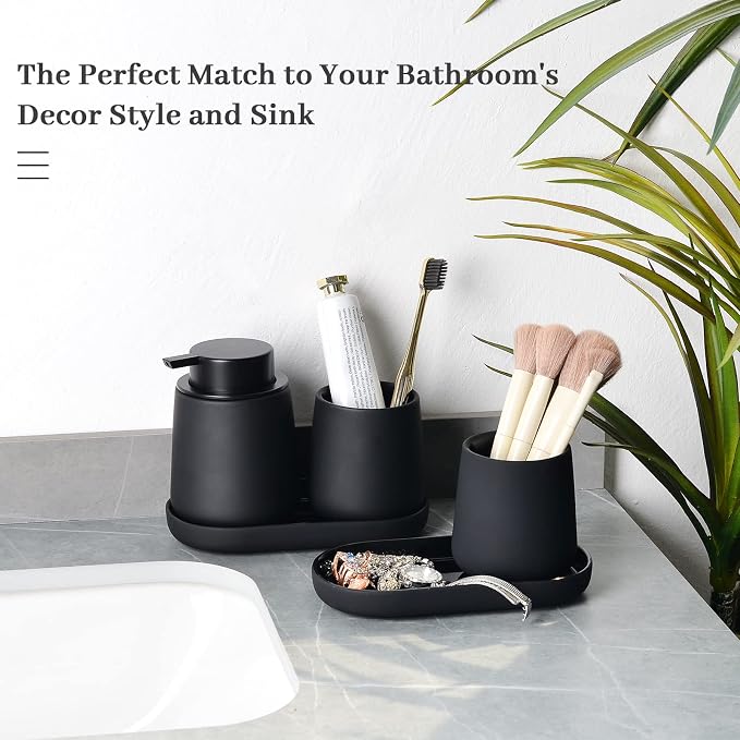 BosilunLife Black Bathroom Accessory Set - Image 5