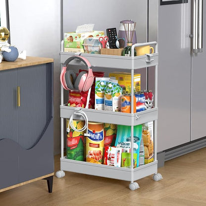 SOLEJAZZ 3 Tier Rolling Storage Cart by SOLEJAZZ