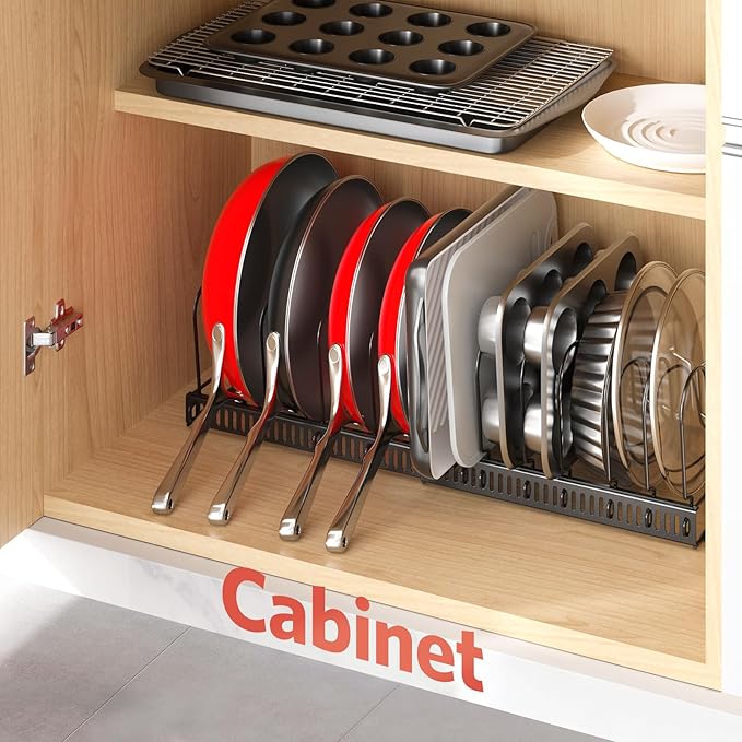 ORDORA Pots and Pans Organizer under Cabinet - Image 6