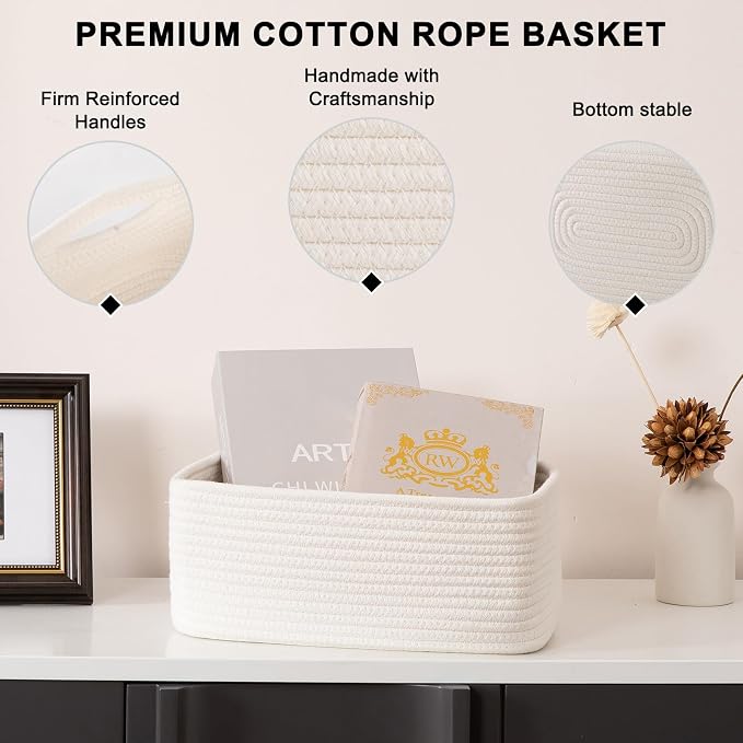 4 Pack Small Storage Shelf Baskets - Image 6