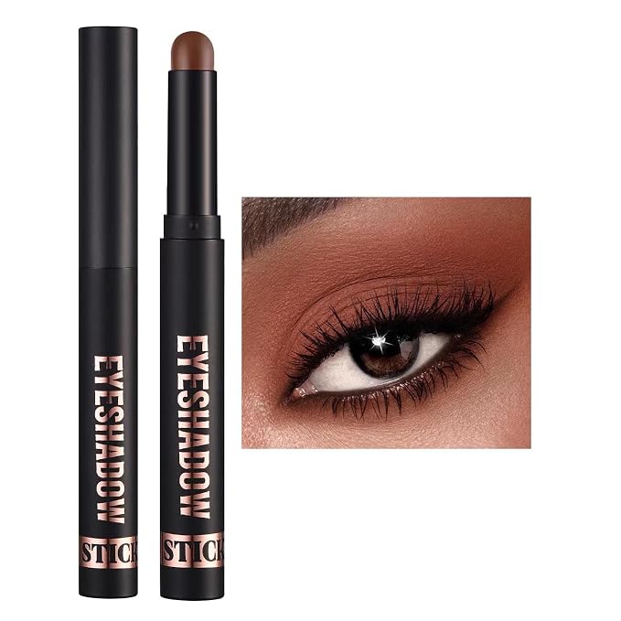 Matte Eyeshadow Stick Blendable Cream Eyeshadow Hypoallergenic Neutral Eye by Wavuketu