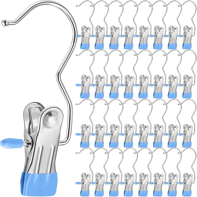 Yinder 250 Pcs Boot Hangers Clips Laundry Hooks Hanging Stainless Steel Clothes by Yinder
