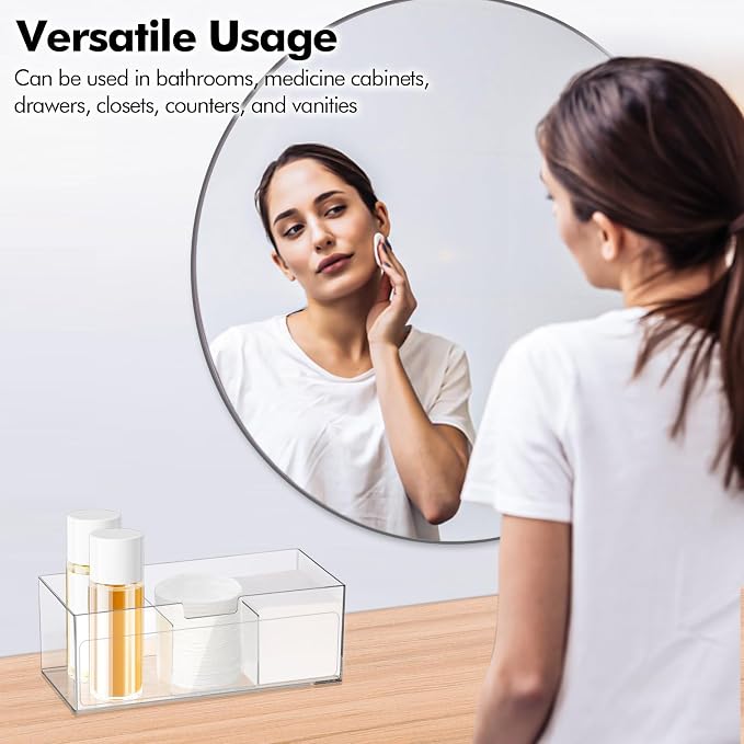 Poeland 2 Pack Makeup Organizer, Stackable Storage Organizer - Image 7