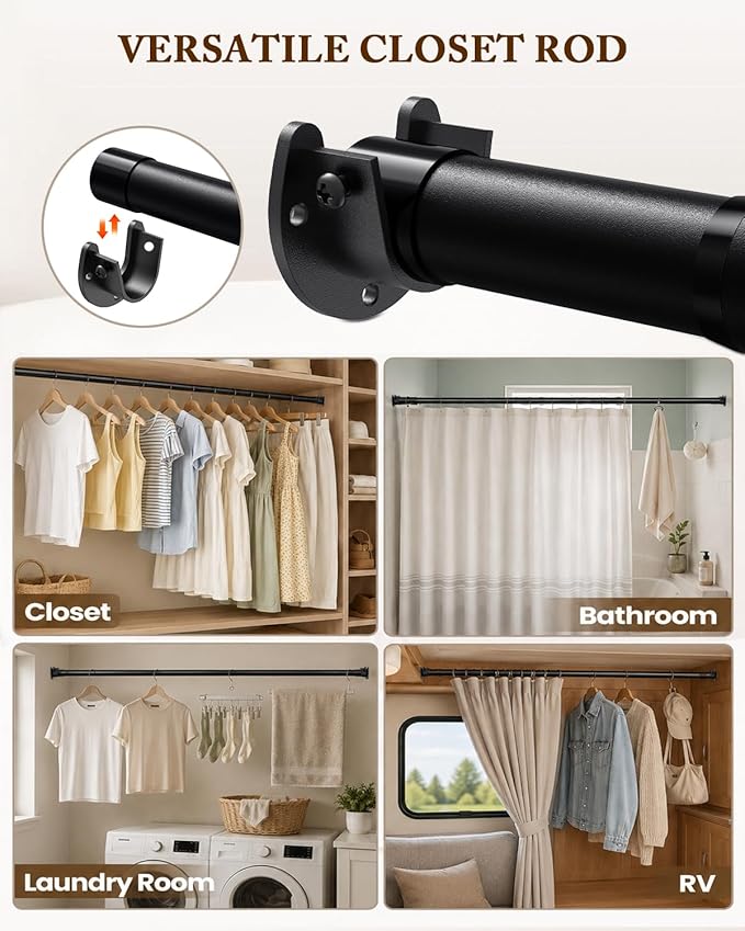 Closet Rod, 17-39 IN Closet Rods - Image 6