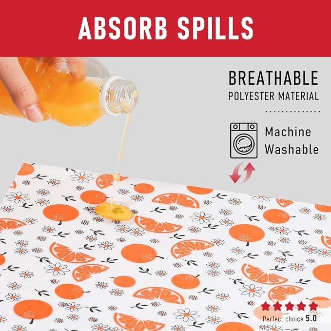 Cooyes Shelf Liners, 2-in-1 Non-Slip Fridge Mats, Absorb Excess Moisture - Image 5