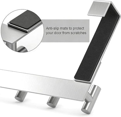 PMMASTO Over The Door Hooks, Fits 1-3/4" Thick Door No Drill Hooks - Image 4