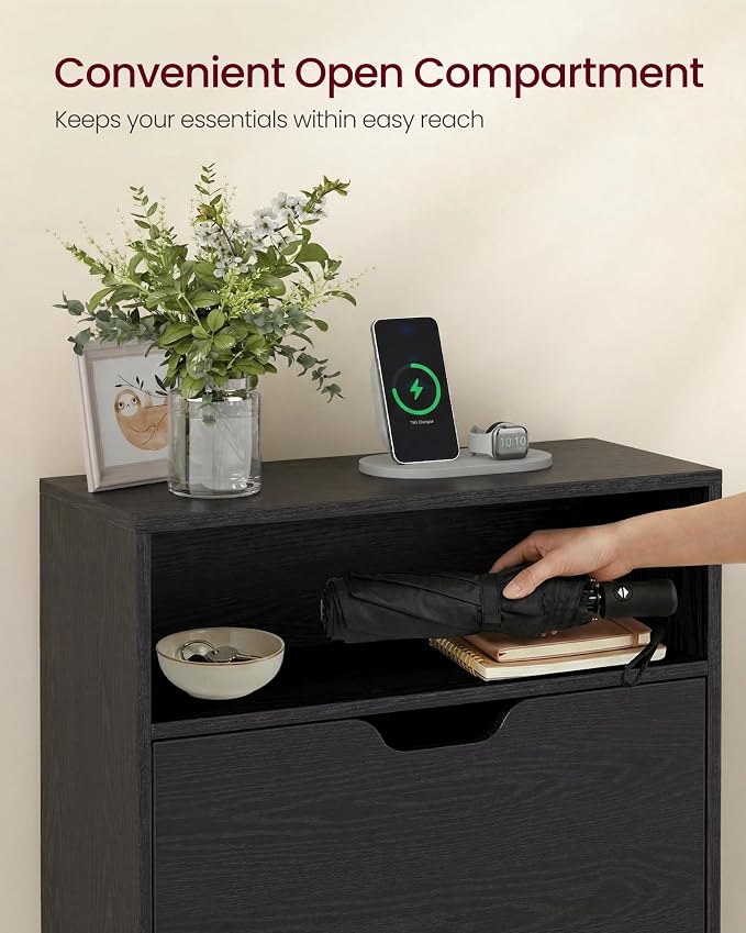 VASAGLE Custos Collection Shoe Organizer, Adjustable Dividers, Shoe Cabinet - Image 7