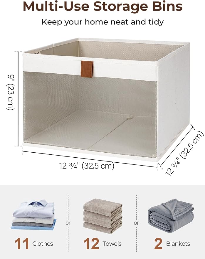 StorageWorks Closet Storage Bins, Large Storage Baskets - Image 2