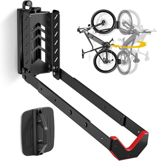 monTEK Swivel Bike Wall Mount, No Heavy Lifting Required Bike Wall Mount by monTEK
