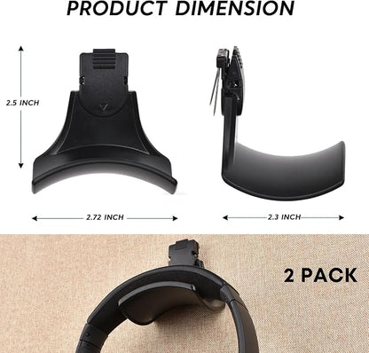 Fabric Wall Headphone Stand for Office, Cubicle Headphone Holder for Work Decor - Image 3