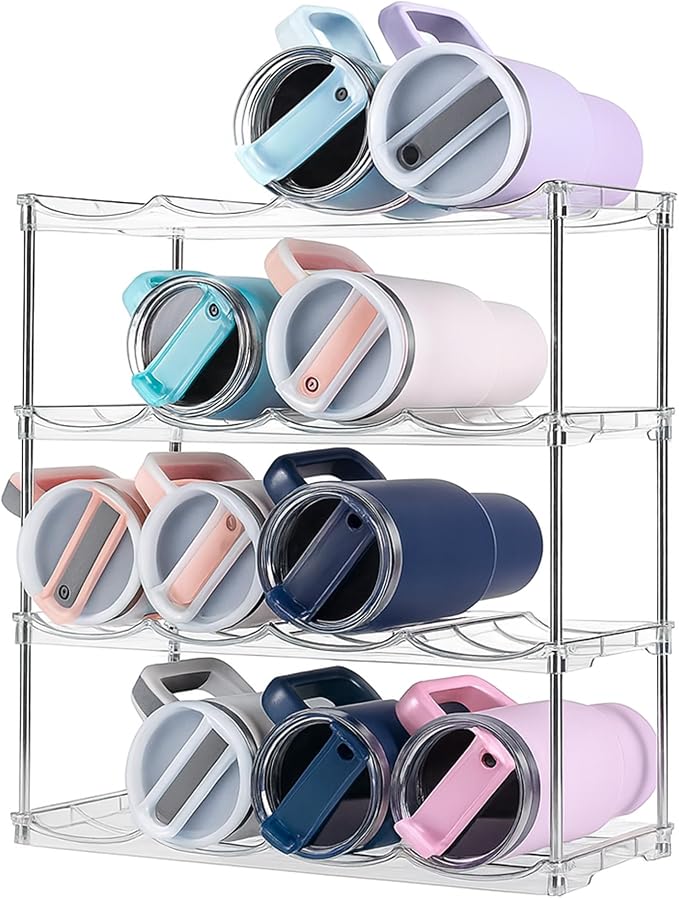 Water Bottle Organizer Stackable 4 Tier Rack by Unknown