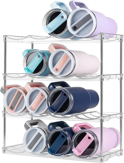 Water Bottle Organizer Stackable 4 Tier Rack by Unknown