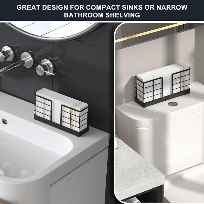 Wican Vertical Stance Bathroom Napkin Holder Takes Up Less Space - Image 3