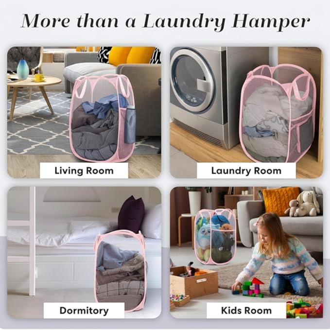 Handy Laundry Collapsible Mesh Pop Up Laundry Hamper - Image 8