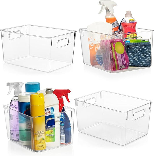 ClearSpace Clear Plastic Storage Bins – Pantry Organizers & Storage Containers by ClearSpace