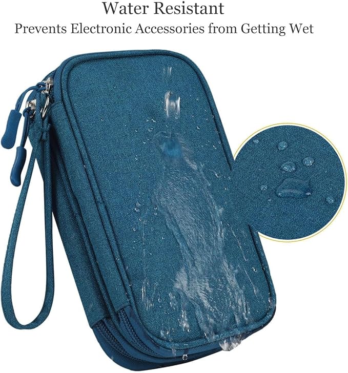 CAOODKDK Electronic Organizer Travel Cable Accessories Bag, Waterproof - Image 2