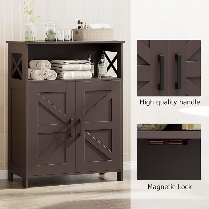 Homhedy Farmhouse Bathroom Storage Cabinet - Image 5