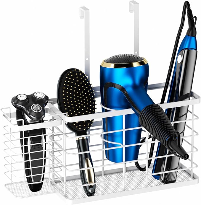 Agotglmi Hair Tool Organizer, Dryer Holder, 3 in 1 Blow Bathroom Organizer Wall by Agotglmi