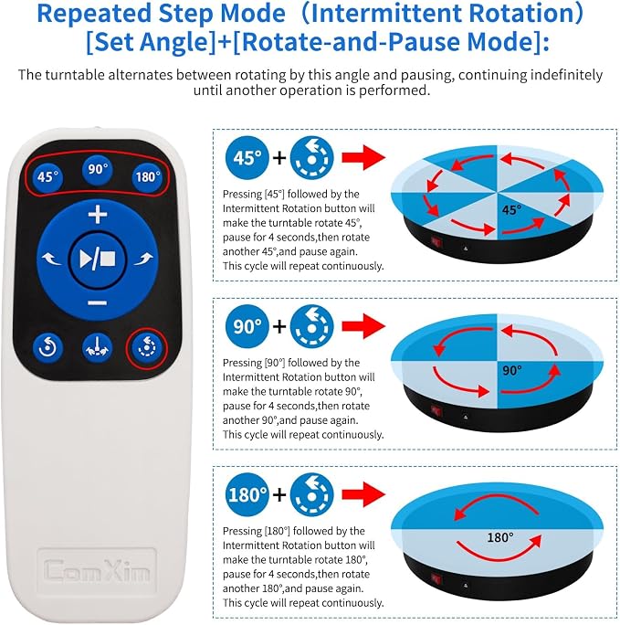 Remote Motorized Electric Turntable Rotating Display Stand Spinning Rotating - Image 6